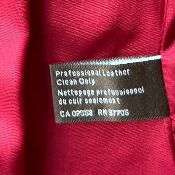 Danier Red Leather Blazer Jacket - Sz L - Amazing Vintage Condition - Picture 8 of 15